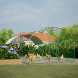 Large dome shaped walk-in fence cage metal chicken coop with waterproof and UV resistant cover, pipe diameter 1 inch - V.I.P Digital Presence