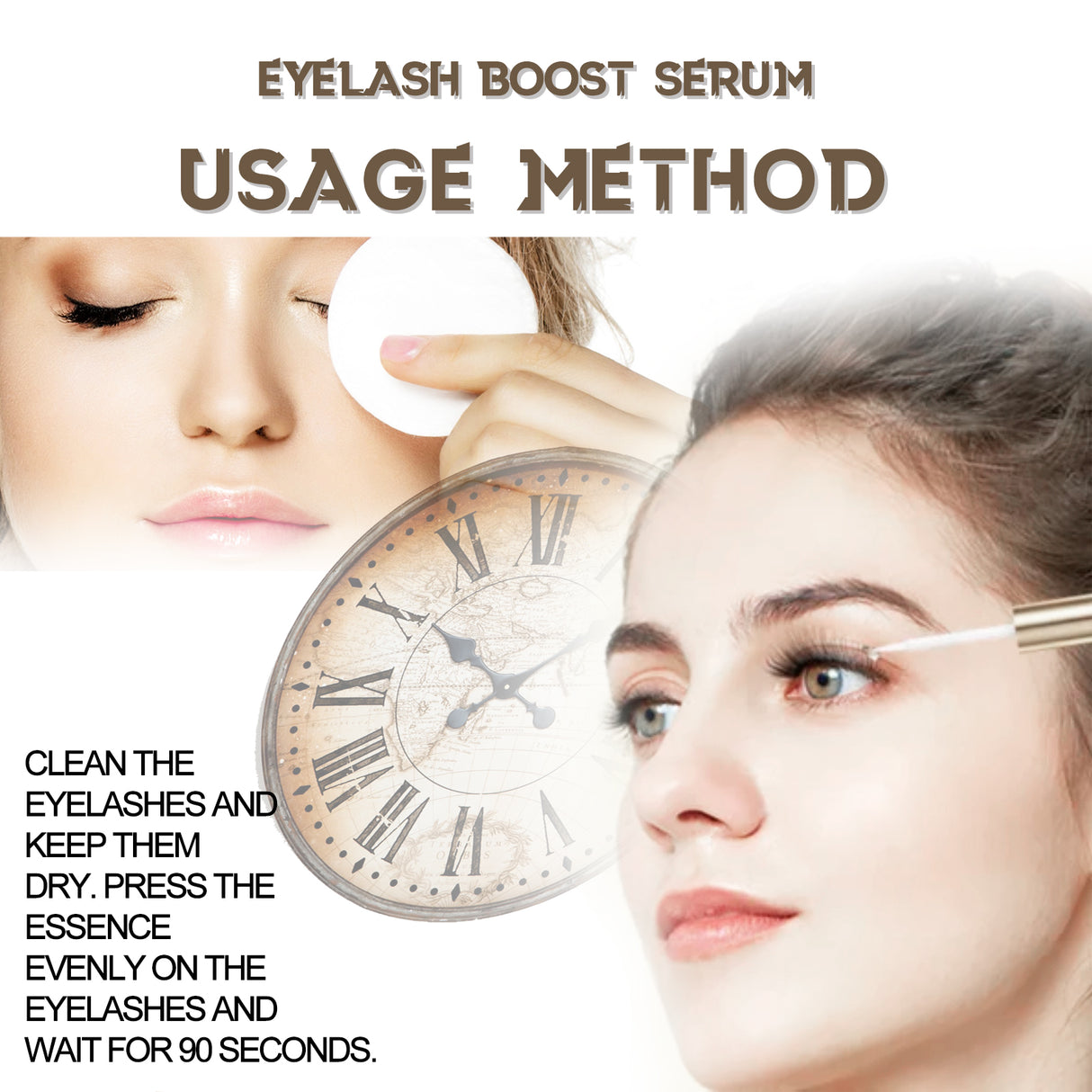 Eyelash Boost Serum, Black Thick Eyelashes Curling Beautiful Slender Long Natural Makeup Not Easy To Stain Mascara - V.I.P Digital Presence