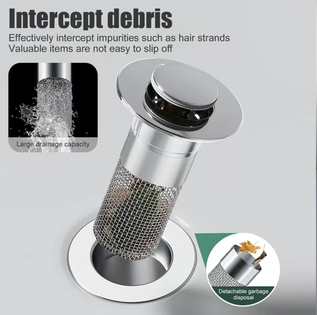 Tapón de desagüe del fregadero