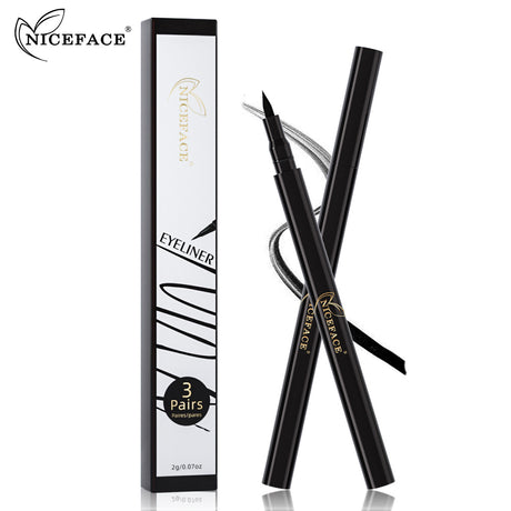 NICEFACE Eyeliner 3 In 1 Multifunctional Waterproof Anti-Smudge Non-Magnetic Natural Sticky Eyeliner - V.I.P Digital Presence