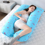 Almohada de embarazo, ropa de cama, almohada de cuerpo entero para embarazadas, cómoda almohada en forma de U, almohadas largas de apoyo para dormir de lado