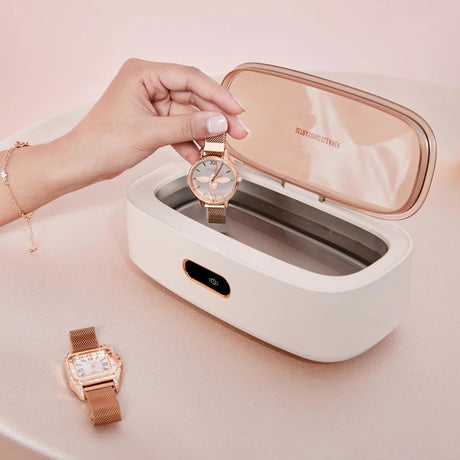 Ultrasonic Cleaner Jewelry Glasses Ultrasonic Cleaning Machine 45KHz High Frequency Vibration Bath Washer for Watch Makeup Brush - V.I.P Digital Presence