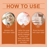 Turmeric Skin Care Soap, Clean And Moisturize The Body Skin Translucent And Smooth Bath Fragrance Skin Care Soap