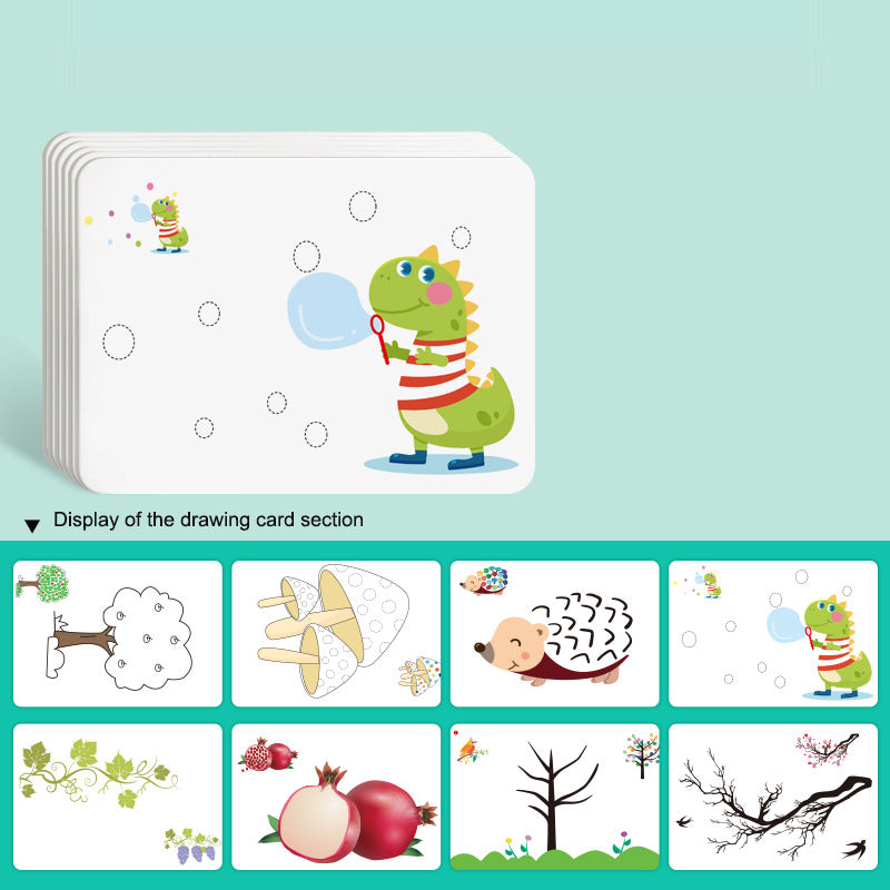 Pintura para dibujar con los dedos para niños, para jardín de infantes, con colores de barro, para grafitis de bebés, herramienta de dibujo, puntillismo en la palma.