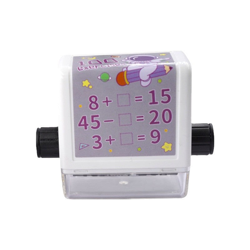 Fill-in-the-blank question generation addition and subtraction teaching stamps and rolling wheel stamps