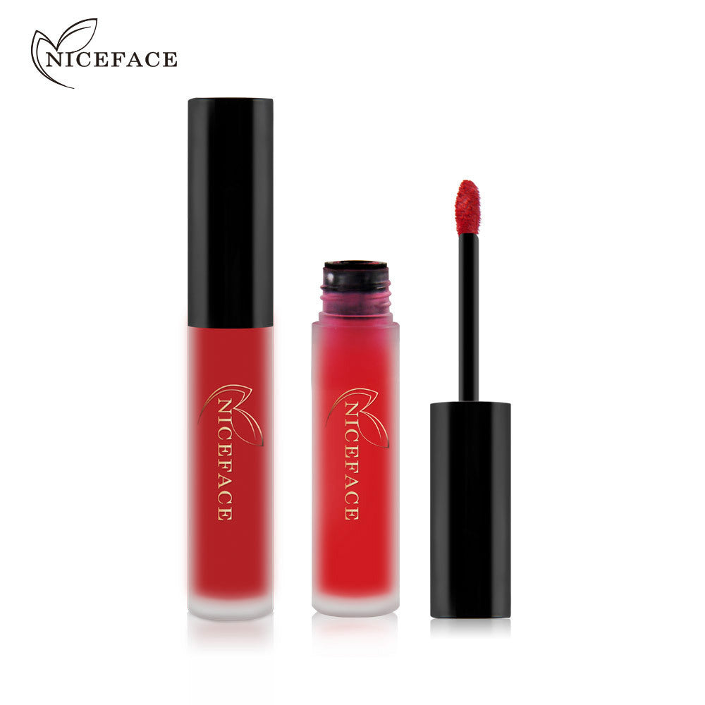 NICEFACE Matte Lip Glaze Does Not Fade And Does Not Stick To Cup Lip Gloss Non-Moisturizing Lipstick Orange - V.I.P Digital Presence