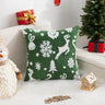 Christmas Pillow Cover (Excluding Pillow Core) Snowflake Velvet Jacquard Christmas Tree Elk Festival Decoration - V.I.P Digital Presence