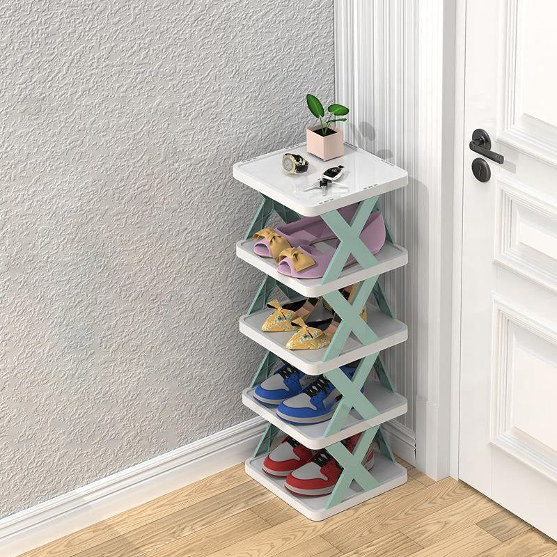 Simple shoe rack corridor narrow storage shoe cabinet foldable and easy to use multifunctional dust-proof shoe rack - V.I.P Digital Presence
