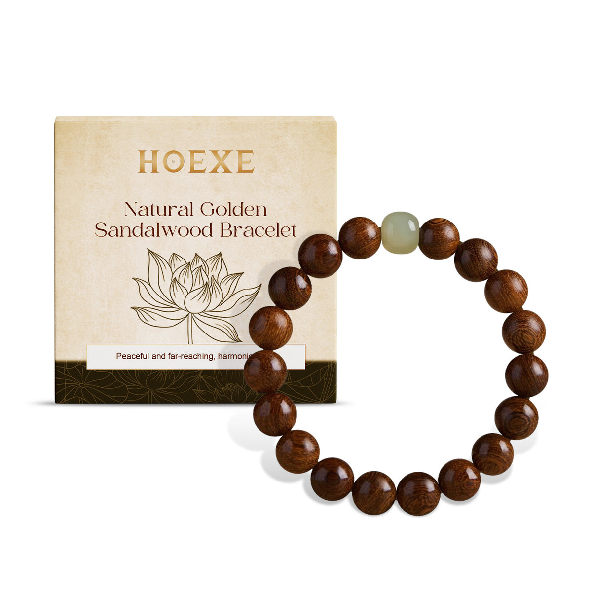 Gold Wire Sandalwood Bead String New Chinese Style Simple Minority Sense Ancient Style Style Play Decorative Bracelet - V.I.P Digital Presence