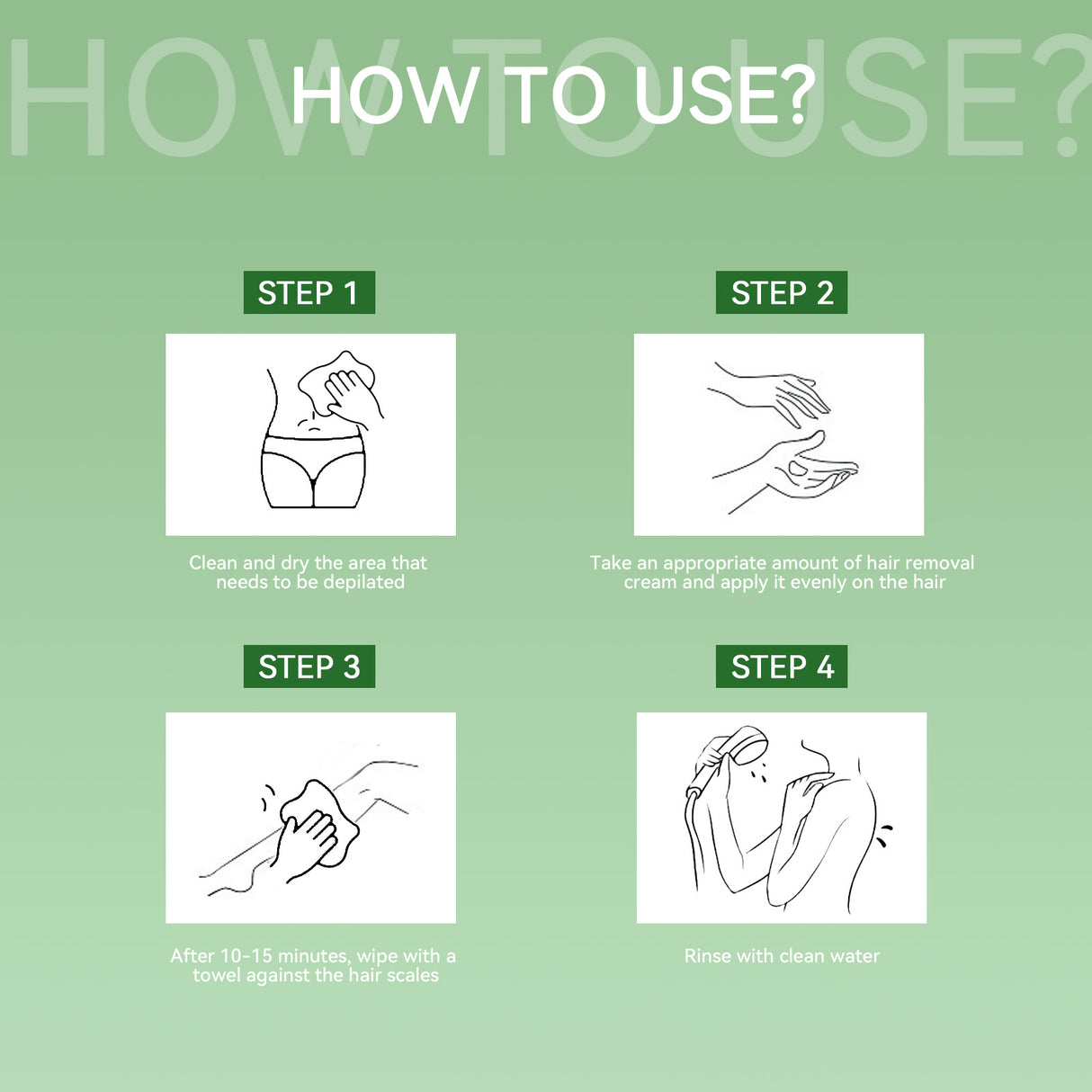 Avocado Hair Removal Cream Armpit Hair Leg Hair Moisturizing Gentle Skin Friendly Non-Irritating Clean Hair Removal Cream