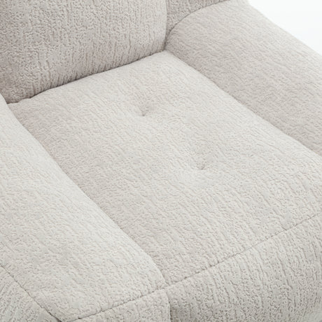 Fluffy bean bag chair Super soft couch chair with memory foam and footstool Indoor modern focus bean bag chair - V.I.P Digital Presence
