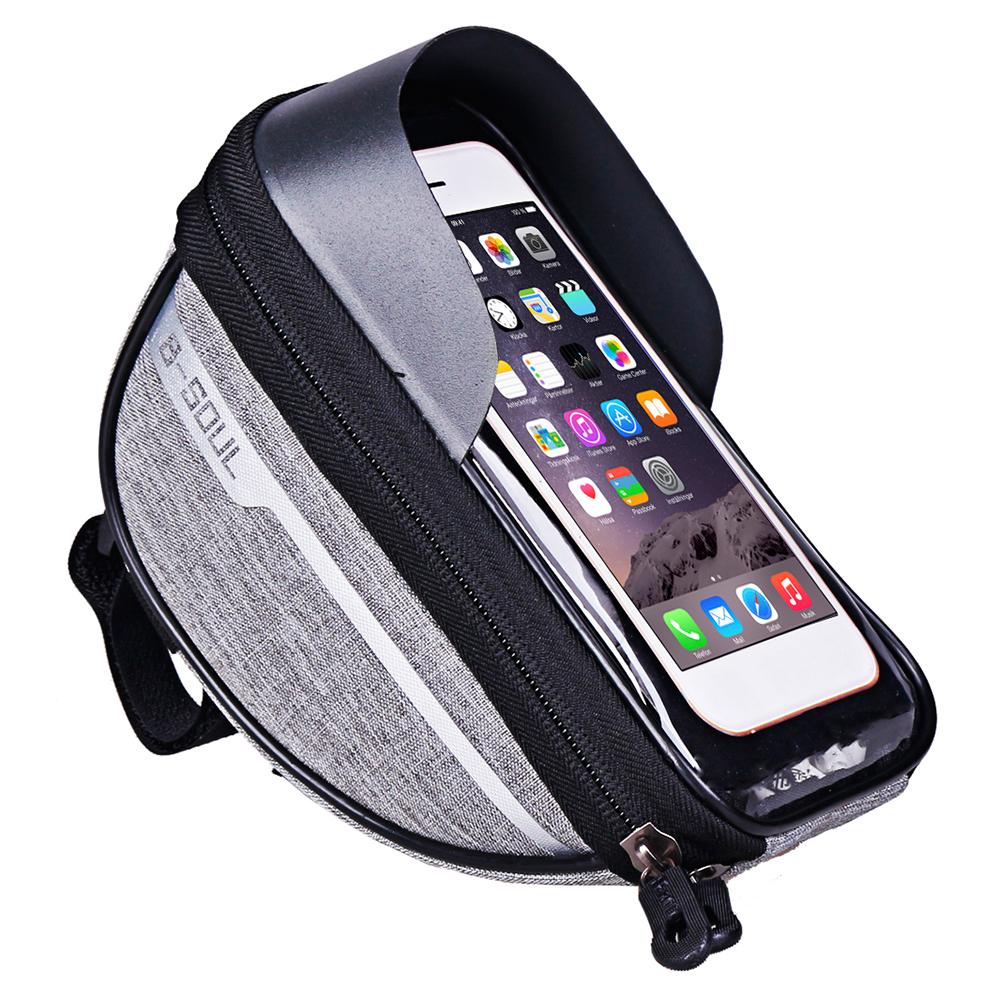 Cycling Bicycle Bike Head Tube Handlebar Cell Mobile Phone Bag Case Holder Case Pannier Waterproof Touchscreen Polyester Bike ba - V.I.P Digital Presence