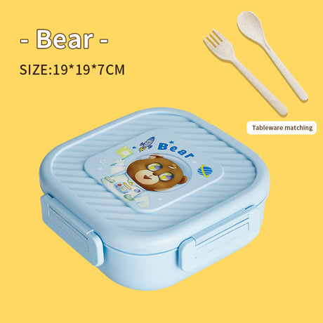 Portable heatable sealed square compartment lunch box bento box lunch box - V.I.P Digital Presence