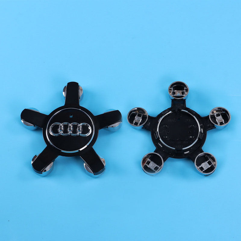 Suitable for Audi five claw wheel hub cover A4L//A5/A6L black five claw car tire center logo cover 135mm - V.I.P Digital Presence