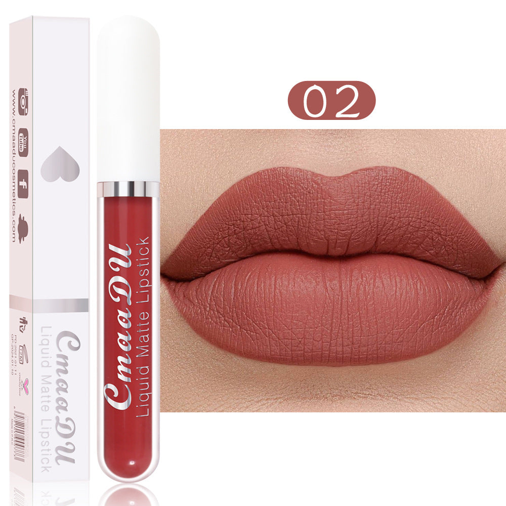 CmaaDu 18 Color Lipstick Matte Non-Stick Cup Waterproof Long Lasting Lip Gloss - V.I.P Digital Presence