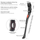 Adjustable bicycle rack, parking rack, side rack for 22, 24, 26 - inch mountain bikes - V.I.P Digital Presence