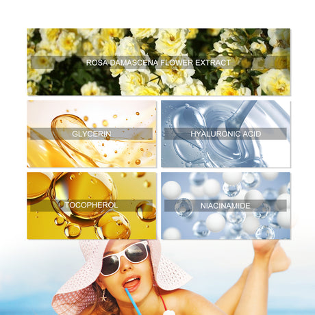 Rose UV Protection Cream, Outdoor UV Brightening Skin Portable Dry Oil Protective Cream - V.I.P Digital Presence