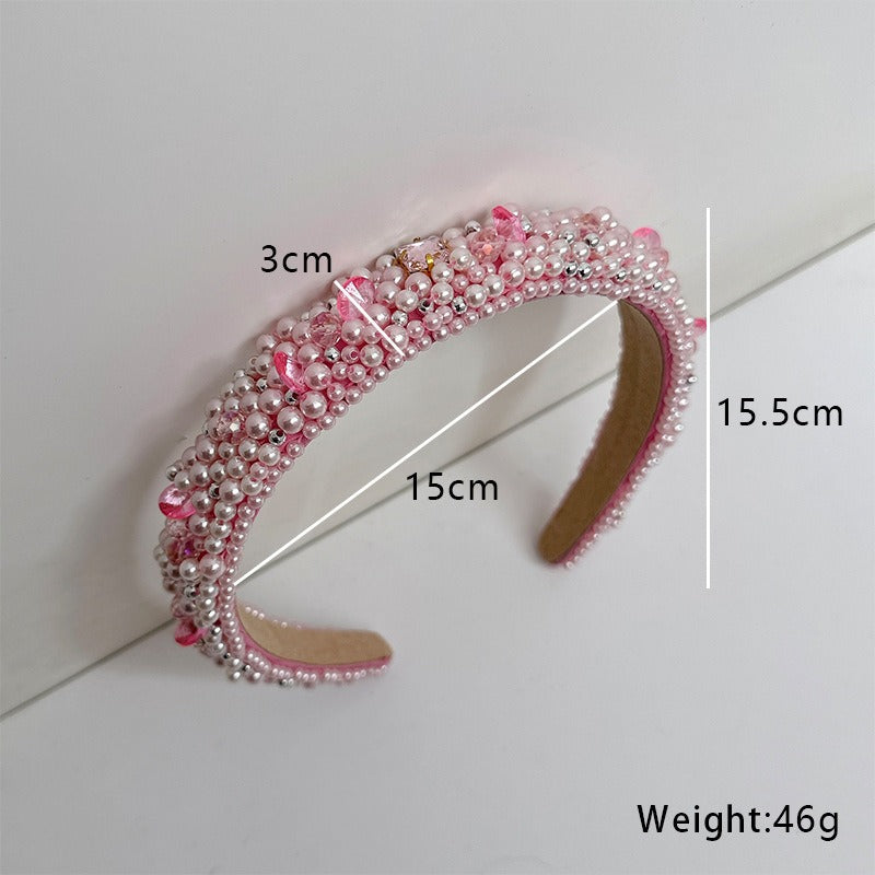 Baroque headband handmade pearl versatile - V.I.P Digital Presence