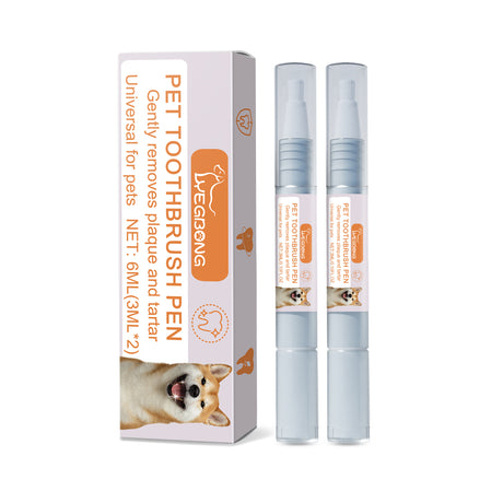 Pet Toothbrush Pen Dog Cat Tartar Stone Cleaning Remove Bad Breath Remove Odor Cleaning Pen - V.I.P Digital Presence