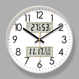 2025 New 10/12/14 - inch Electronic Calendar Wall Clock. Monitors temp & humidity. Dual - display. Mute. Quartz movement. - V.I.P Digital Presence