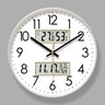 2025 New 10/12/14 - inch Electronic Calendar Wall Clock. Monitors temp & humidity. Dual - display. Mute. Quartz movement. - V.I.P Digital Presence