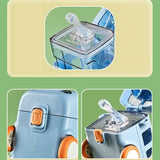 500ml Bus Car Children's Straw Water Cup Tritan Cute Plastic Cup Portable Outdoor Bouncing Lid Cup - V.I.P Digital Presence