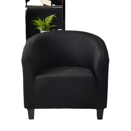 Elastic solid color semi-circular sofa cover, internet cafe, sand caf é, hotel leisure booth, all inclusive, single sofa chair cover - V.I.P Digital Presence