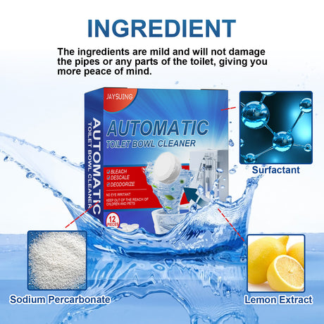 Cleaning Tablets, Household Toilet Odor-Stain Remover Descaling Decontamination Effervescent Cleaning Tablets - V.I.P Digital Presence