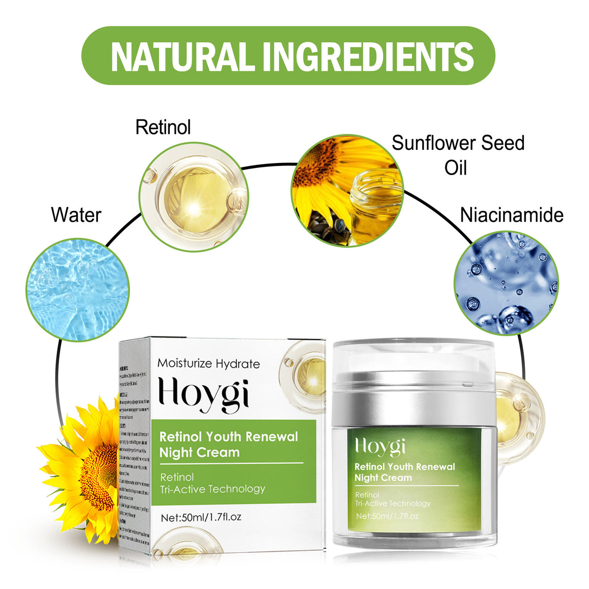 Retinol Face Cream Firming And Lifting Facial Skin Reduces Fine Lines And Wrinkles, Hydrating And Anti-Wrinkle Cream