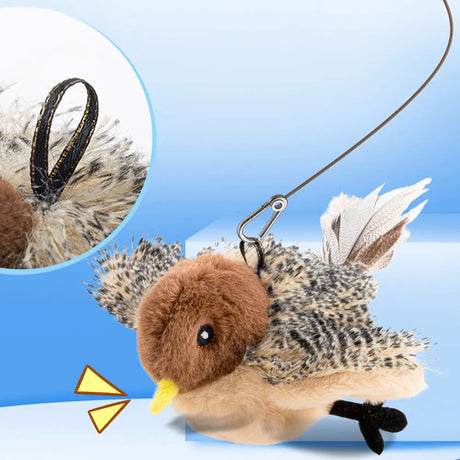 Cat toys touch sense sound teasing cat sticks plush simulation birds pet supplies grind teeth self pleasure relieve boredom - V.I.P Digital Presence