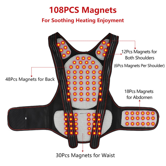 Self-Heating Shoulder Shirt Waistcoat Support Belt Shoulder Warm Shirt Magnetic Therapy Vest Back Protection Shirt - V.I.P Digital Presence