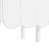 ON-TRANS Cream Style Shoe Cabinet with 5 Adjustable Solid Wood Legs, Large Storage Cabinet with Wave Doors, White - V.I.P Digital Presence