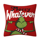 Grinch Christmas Pillow Cover Amazon Home Christmas Decoration Cushion Sofa Pillowcase - V.I.P Digital Presence