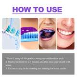 Purple Whitening Toothpaste, Clean Stains Gums Care Breath Fresh White Toothpaste - V.I.P Digital Presence
