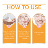 Turmeric Cleansing Mousse For Gentle Cleansing Of Facial Skin Pores Cleanser Moisturizing Skin Care