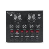 V8 Professional Sound Card Streaming Live Broadcast Podcast Recording Studio Equipment Voice Changer Audio Interface SoundCard - V.I.P Digital Presence