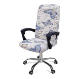 Stretch Printed Computer Office Chair Covers Soft Fit Universal Desk Rotating Slipcovers Removable Washable Anti-Dust Spandex - V.I.P Digital Presence