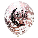 Moon Castle Party Celebrates Latex Balloon Transparent Paper Shard Glitter Balloon Set - V.I.P Digital Presence