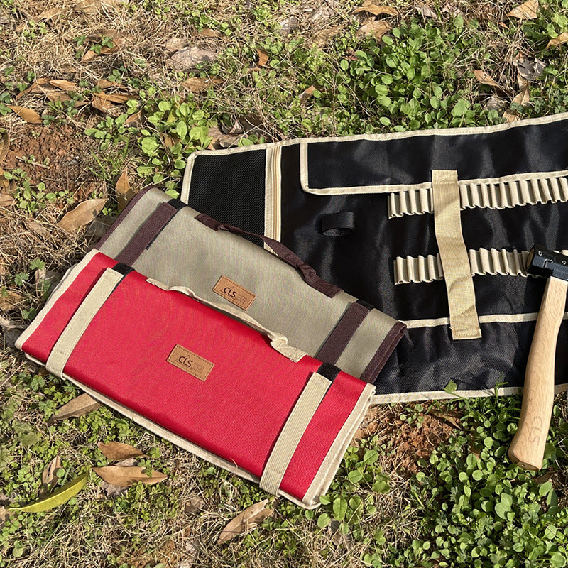 Bolsa de clavos para acampar al aire libre, bolsa de herramientas sencilla, bolsa de clavos para campamento, bolsa de almacenamiento, tienda de campaña, martillo de clavos, bolsa de almacenamiento portátil grande 