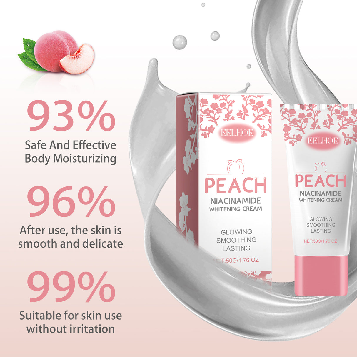 Peach Nicotinamide Beauty Cream, Moisturizing, Moisturizing, Brightening And Moisturizing Body Moisturizing Cream - V.I.P Digital Presence