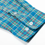 Plaid Long Sleeve Shirt Men's Spring Autumn Japanese Style Versatile Loose Casual Spliced Frayed Plaid Dress Shirt - V.I.P Digital Presence