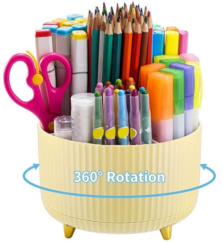 Home desktop rotatable dustproof large capacity pen holder storage box bathroom cosmetics sundries storage box - V.I.P Digital Presence