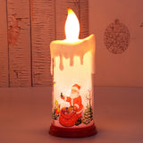 Christmas decoration candle light LED simulation flame candle Santa Claus snowman decoration night light - V.I.P Digital Presence