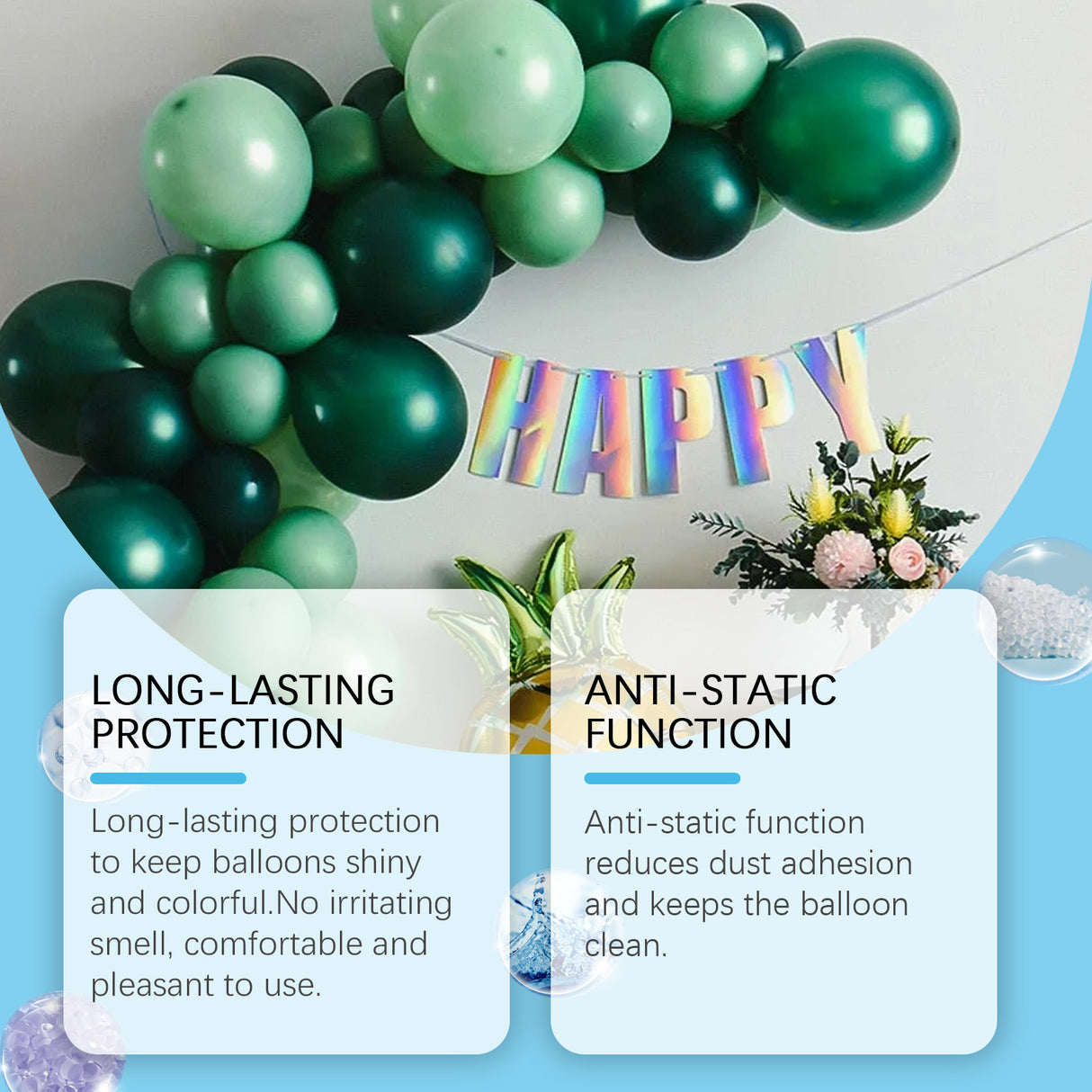 Balloon Decoration Brightener Spray, Balloon Surface Texture Gloss Anti-Oxidation Lasting Shine Spray - V.I.P Digital Presence
