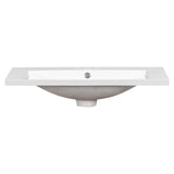30" Single Bathroom Basin Sink, Vanity Top Only, 3-Faucet Holes, Resin - V.I.P Digital Presence