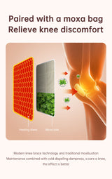 Electric heating knee massage instrument, vibration moxibustion, shoulder and elbow joint pain, hot compress knee massager for old cold legs - V.I.P Digital Presence
