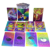 55 cartas Pok é mon de lámina dorada, cartas de batalla de cartas de colección Pok é mon Pok é mon