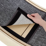 Indoor cat treadmill with carpet, tear device and latch natural wood, 39.4 inches long x 13.2 inches wide x 41.3 inches high - V.I.P Digital Presence