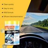 Car Glass Cleaning Wipes Glass Rearview Mirror Anti-Fog Refurbished Anti-Oil Cleaning Universal Wipes - V.I.P Digital Presence