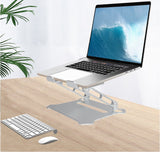 Soporte de escritorio para computadora portátil, soporte de refrigeración para notebook, soporte de aleación de aluminio para tableta, plegable y fácil de transportar. 